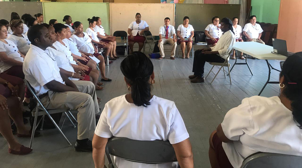 Mindfulness with Teachers of Holy Redeemer School in Belize City